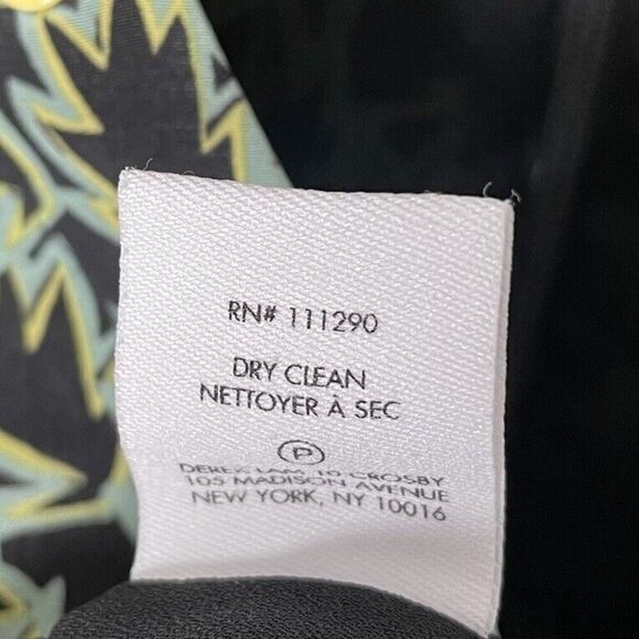 DEREK LAM 10 Crosby Dress Womens 8 Green Grommet Detail V-Neck Silk Blend Lined - Picture 11 of 12